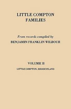 Paperback Little Compton Families. Little Compton, Rhode Island. Volume II Book