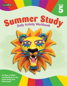 Paperback Summer Study Daily Activity Workbook: Grade 5 (Flash Kids Summer Study) Book