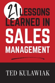 Paperback 21 Lessons Learned in Sales Management Book