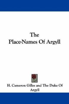 Paperback The Place-Names Of Argyll Book