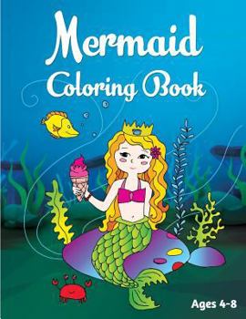 Paperback Mermaid Coloring Book: Ages 4-8 Book