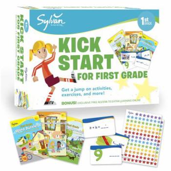 Paperback Kick Start for First Grade [With Books and Flash Cards] Book