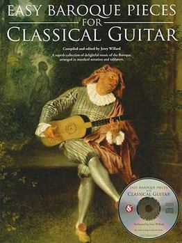 Paperback Easy Baroque Pieces for Classical Guitar (Book/Online Audio) [With CD (Audio)] Book