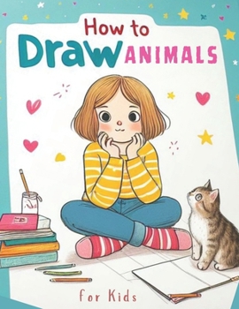 Paperback How to Draw Animals for Kids: A Fun and Easy Way for Kids to Learn Animal Drawing, A Step-by-Step Animal Drawing Adventure for Kids, 200 Drawings of Book