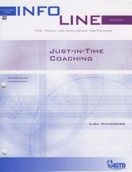 Paperback Performance Improvement: Just-In-Time Coaching Book