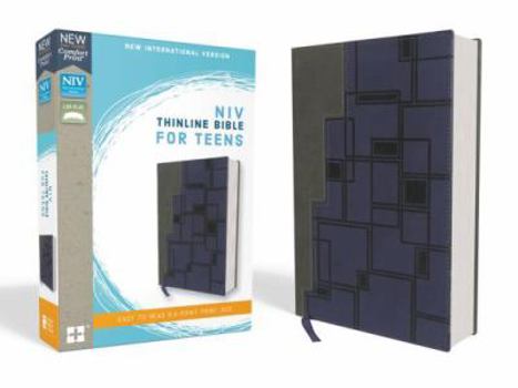 Imitation Leather NIV, Thinline Bible for Teens, Imitation Leather, Gray/Navy, Red Letter Edition Book