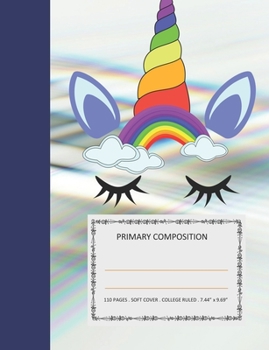Paperback Primary Composition: College Ruled - 110 pages - 7.44 X 9.69". SOFT COVER Book