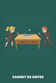Paperback Carnet de Notes: Caf?-Pong A5 blanc - 120 pages pour amateurs de caf? (vert oc?anique) [French] Book