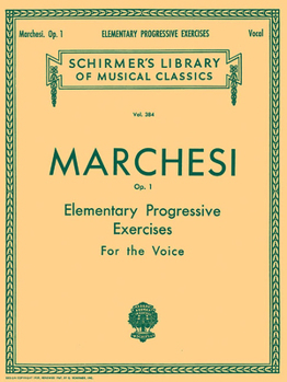 Paperback Elementary Progressive Exercises, Op. 1: Schirmer Library of Classics Volume 384 Voice Technique Book