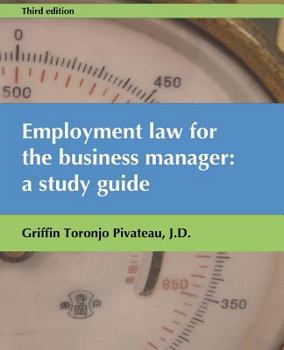 Paperback Employment Law for the Business Manager: A study guide Book
