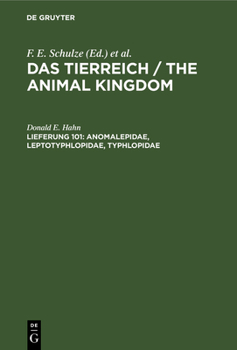 Hardcover Anomalepidae, Leptotyphlopidae, Typhlopidae [German] Book