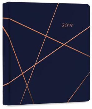 Calendar Copper Geometric Hardcover Organizer Book