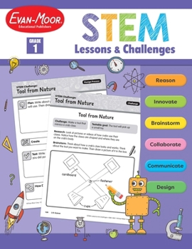 Paperback Stem Lessons and Challenges, Grade 1 Teacher Resource Book