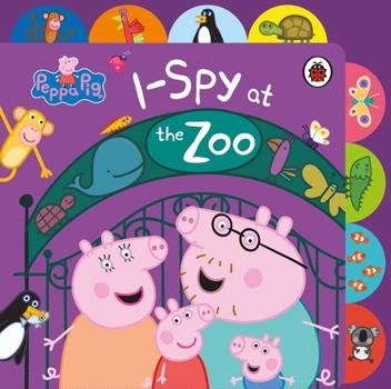 Paperback Peppa Pig: I Spy at the Zoo: Tabbed Board Book