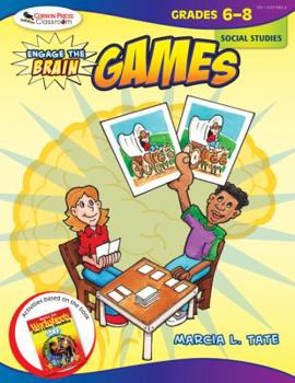 Paperback Engage the Brain: Games, Social Studies, Grades 6-8 Book