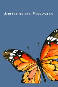 Paperback Usernames and Passwords: A Small Logbook for Tracking Internet Passwords Book