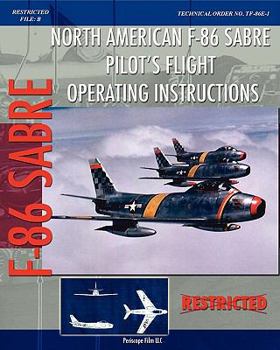 Paperback North American F-86 Sabre Pilot's Flight Operating Instructions Book
