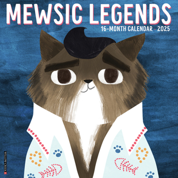Calendar Mewsic Legends 2025 12 X 12 Wall Calendar Book
