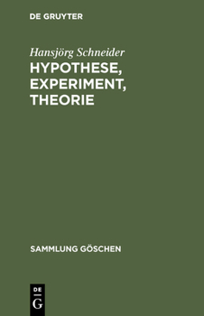 Hardcover Hypothese, Experiment, Theorie [German] Book