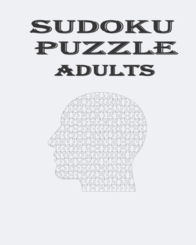 Paperback sudoku puzzle adults: large print puzzle book for adults, hard sudoku puzzle adults brain game, Book