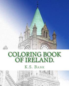 Paperback Coloring Book of Ireland. Book
