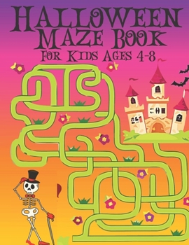 Paperback Halloween Maze Book For Kids Ages 4-8 Book