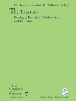 Paperback The Tapetum: Cytology, Function, Biochemistry and Evolution Book