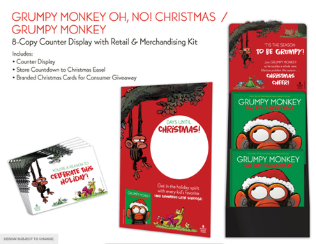 Hardcover Grumpy Monkey Oh, No! Christmas 8-Copy Counter Display Book
