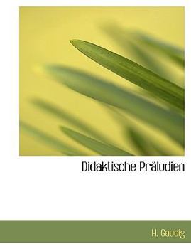 Paperback Didaktische Praludien [German] Book