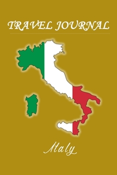 Travel Journal Italy 50 Half Blank Pages