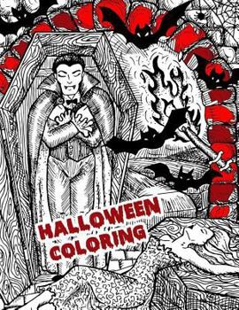 Paperback Halloween Coloring: Halloween Festival Coloring Books Relaxation Nightmare Horror LAND Book