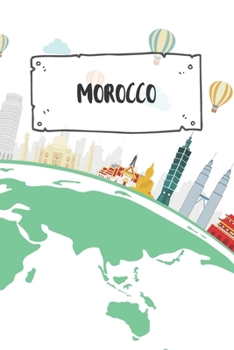 Morocco: Dotted Travel Diary Notebook or Journey Dotted Grid Journal - Holiday Trip Pocketbook for Men and Women with Dots