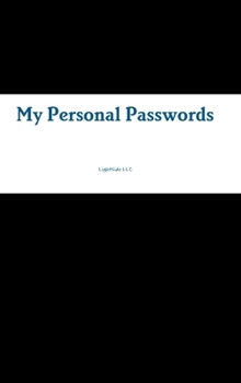 Hardcover My Personal Passwords Book