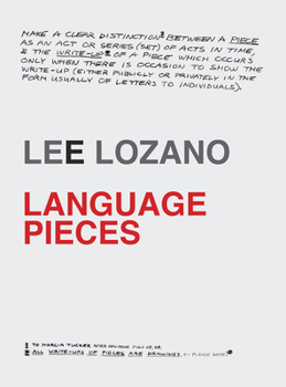 Paperback Lee Lozano: Language Pieces Book