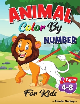 Paperback Animal Color by Number Activity Book for Kids: Color by Numbers Book for Kids, Cute Animals Coloring Book for Kids Book