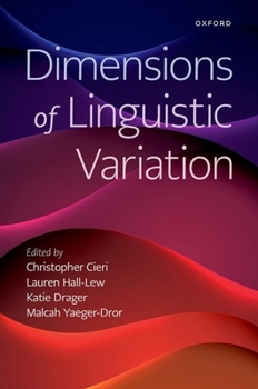 Paperback Dimensions of Linguistic Variation Book