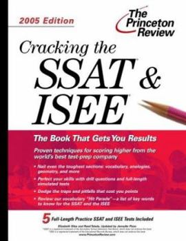 Paperback Cracking the SSAT & ISEE, 2005 Edition (Test Prep) Book