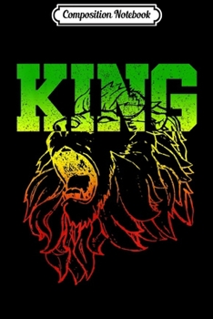 Composition Notebook: Mens Lion Of Judah - King Reggae Music Rasta Gift Journal/Notebook Blank Lined Ruled 6x9 100 Pages
