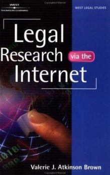 Paperback Legal Research Via the Internet Book