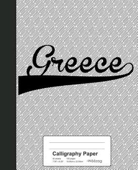 Paperback Calligraphy Paper: GREECE Notebook Book