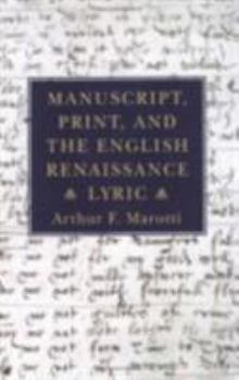 Paperback Manuscript, Print, and the English Renaissance Lyric Book