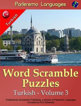 Paperback Parleremo Languages Word Scramble Puzzles Turkish - Volume 3 [Turkish] Book