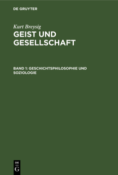 Hardcover Geschichtsphilosophie Und Soziologie [German] Book