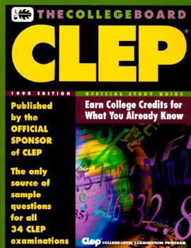Paperback The Official Study Guide for the CLEP Examinations, 1998 Book