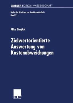 Paperback Zielwertorientierte Auswertung Von Kostenabweichungen [German] Book