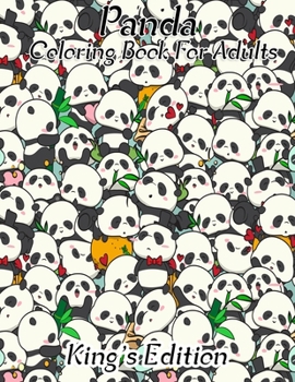 Paperback Panda Coloring book For adults: Stress-relief Coloring Book For Grown-ups, Adults coloring book