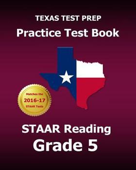 Paperback TEXAS TEST PREP Practice Test Book STAAR Reading Grade 5 Book