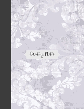 Meeting Notes: Detailed meeting notes journal for recording meeting minutes with detailed sections to keep track of attendees and action items. Cover(38)