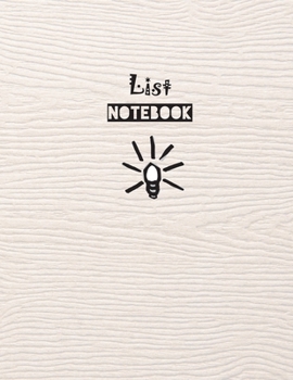 Paperback List Notebook: Professional and Personal To-Do Lists Book