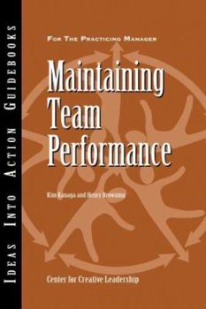 Paperback Maintaining Team Performance Book